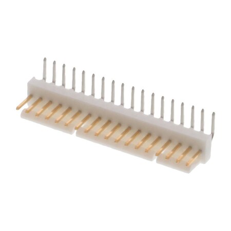 Molex Board Connector, 18 Contact(S), 1 Row(S), Male, Right Angle, 0.1 Inch Pitch, Solder Terminal, 22122184
